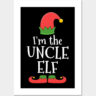 Uncle Elf for Matching Family Christmas Group Posters and Art